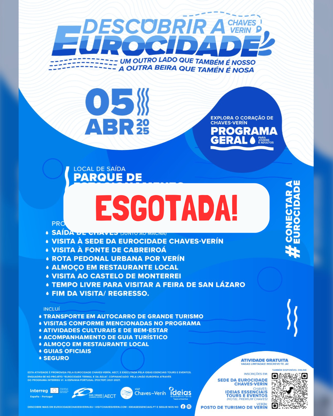 Sucesso na participação da primeira ação social do projeto “Eurocidade Termal e da Água”