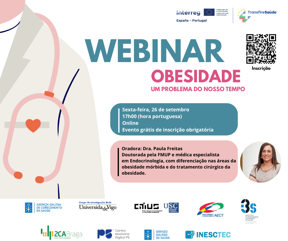  Eurocidade Chaves-Verín, AECT,  promove Webinar sobre Obesidade no âmbito do projecto Transfires...
