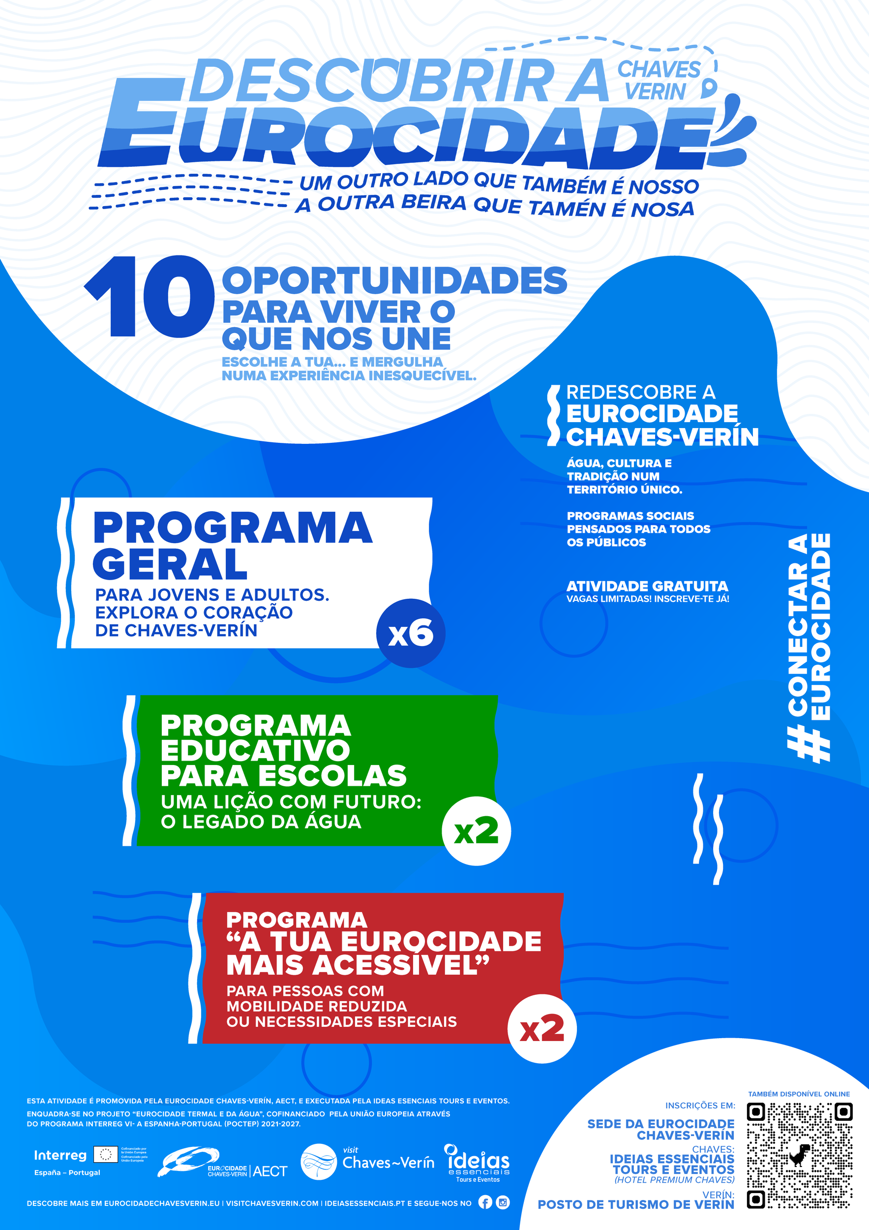 Programas sociais para todos os públicos no âmbito do projeto "Eurocidade Termal e da Água"